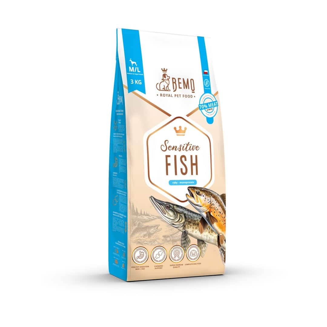 Bemo Karma sucha Sensitive Fish - ryba medium/large 3kg