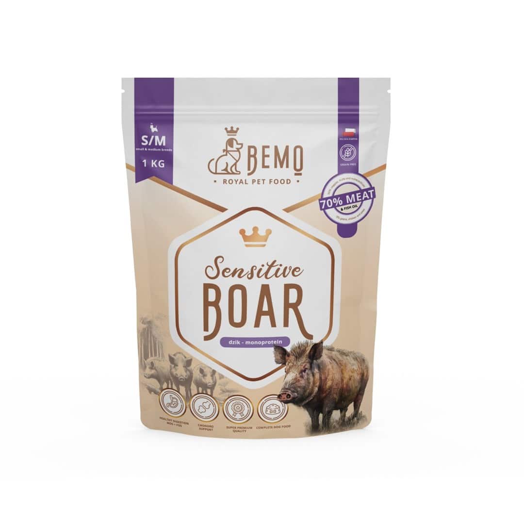 Bemo Karma sucha Sensitive Boar - dzik small/medium 1 kg
