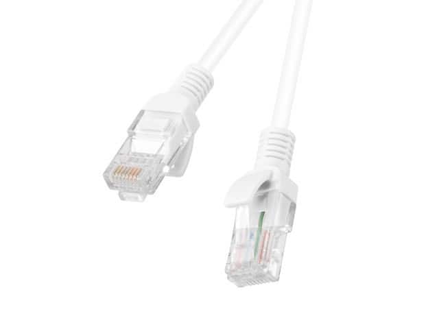 Patchcord U/UTP Lanberg PCU5-10CC-0200-W (RJ45 - RJ45 ; 2m; UTP; kat. 5e; kolor biały)