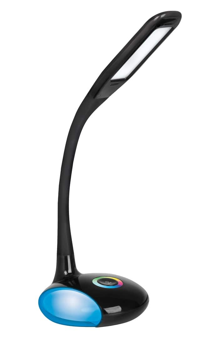 Nowoczesna lampka na biurko wielokolorowa RGB LED Activejet VENUS RGB czarna z funkcją oświetlenia nocnego — zdjęcie 1 z 6