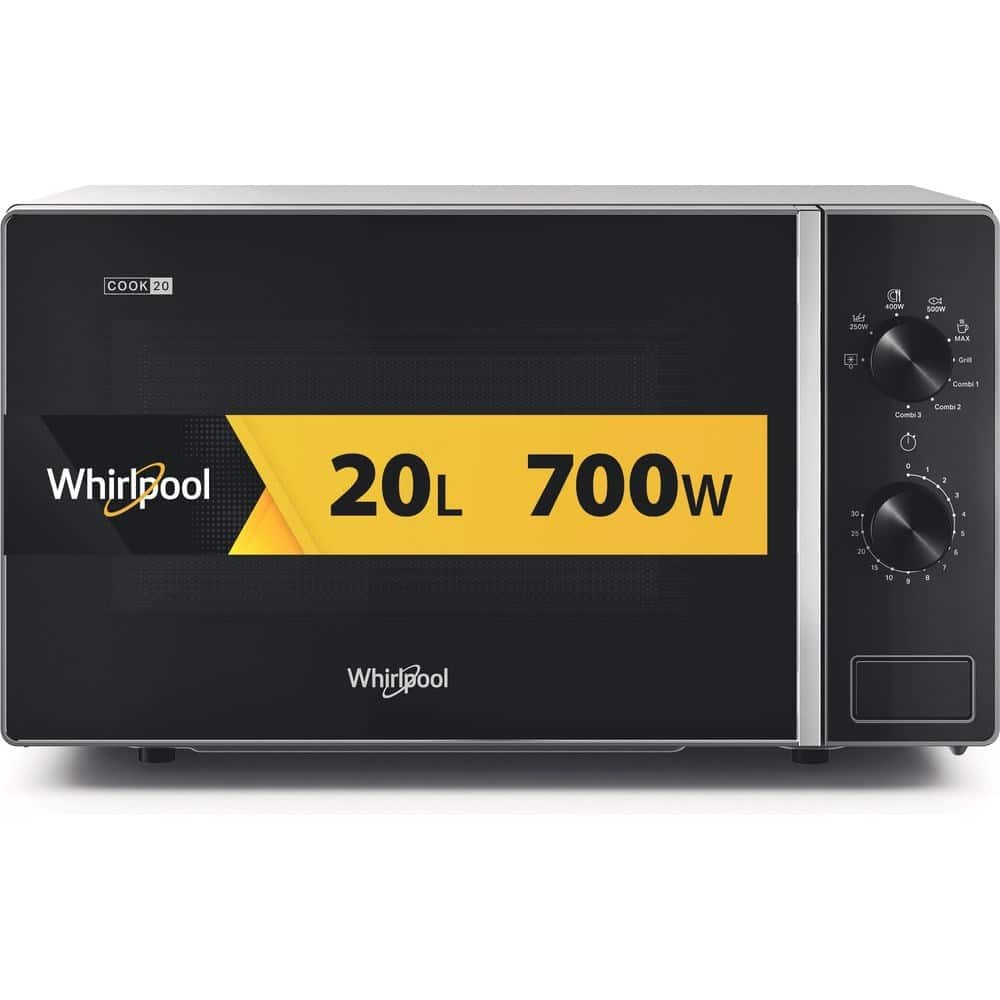Kuchenka mikrofalowa WHIRLPOOL MWP 103 SB 700W; 20l czarny — zdjęcie 1 z 4