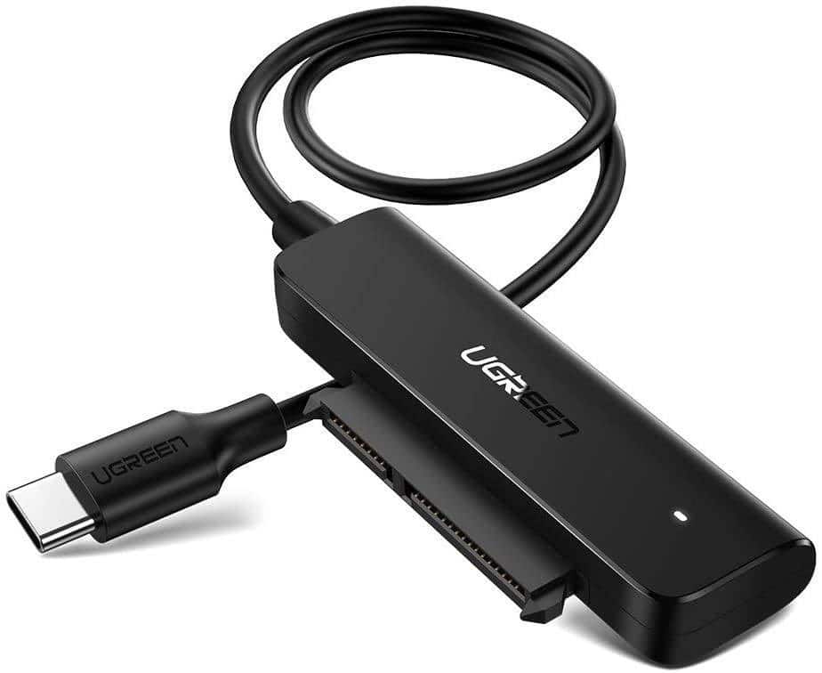Ugreen Adapter  USB-C 3.0 Do Dysku SATA 2.5 50cm Srebrny AV144 — zdjęcie 1 z 5