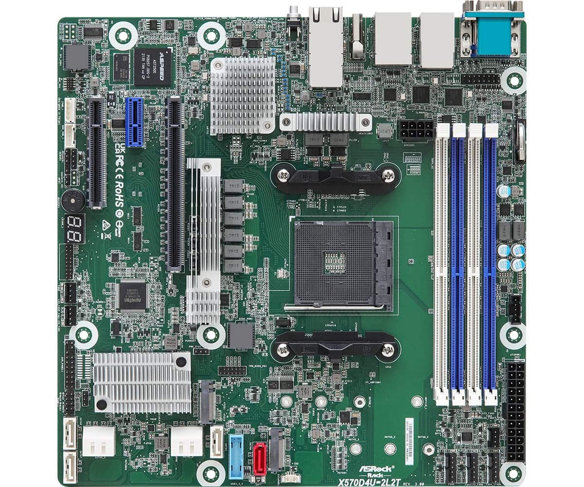 Płyta główna Asrock X570D4U-2L2T/BCM AMD X570 AM4 micro ATX — zdjęcie 1 z 5