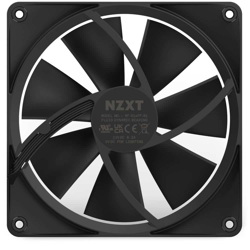 NZXT WENTYLATOR F140 RGB PWM CZARNY