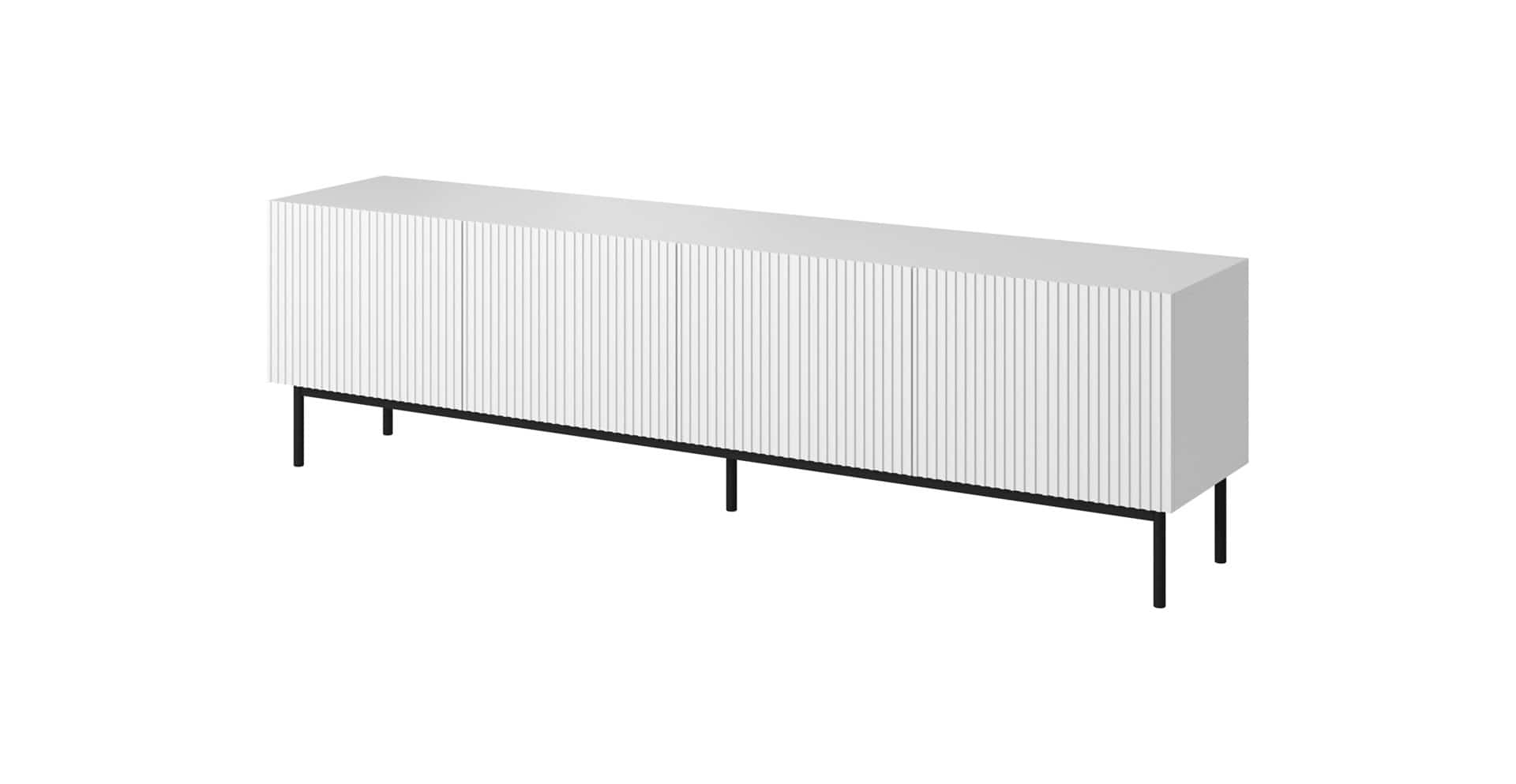 Szafka RTV PAFOS 200x40x60 biały mat