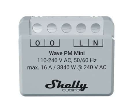 Inteligentny sterownik do pomiaru zużycia energii Z-Wave Shelly Wave PM Mini
