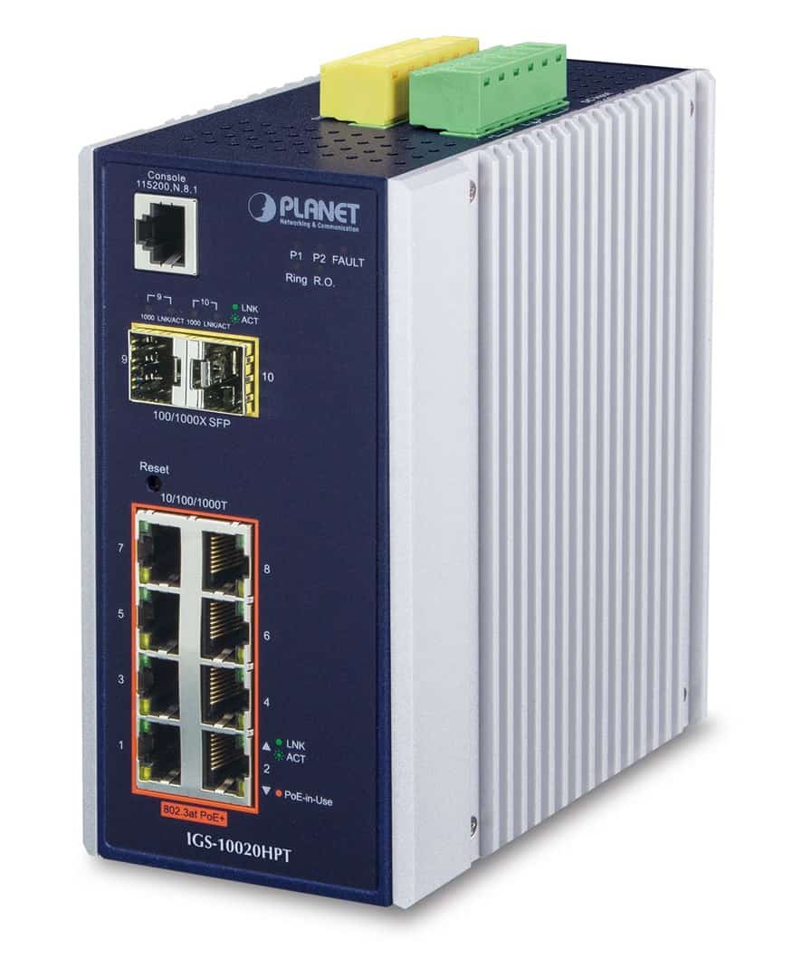 Switch Planet IGS-10020HPT 8x 10/100/1000Mbps