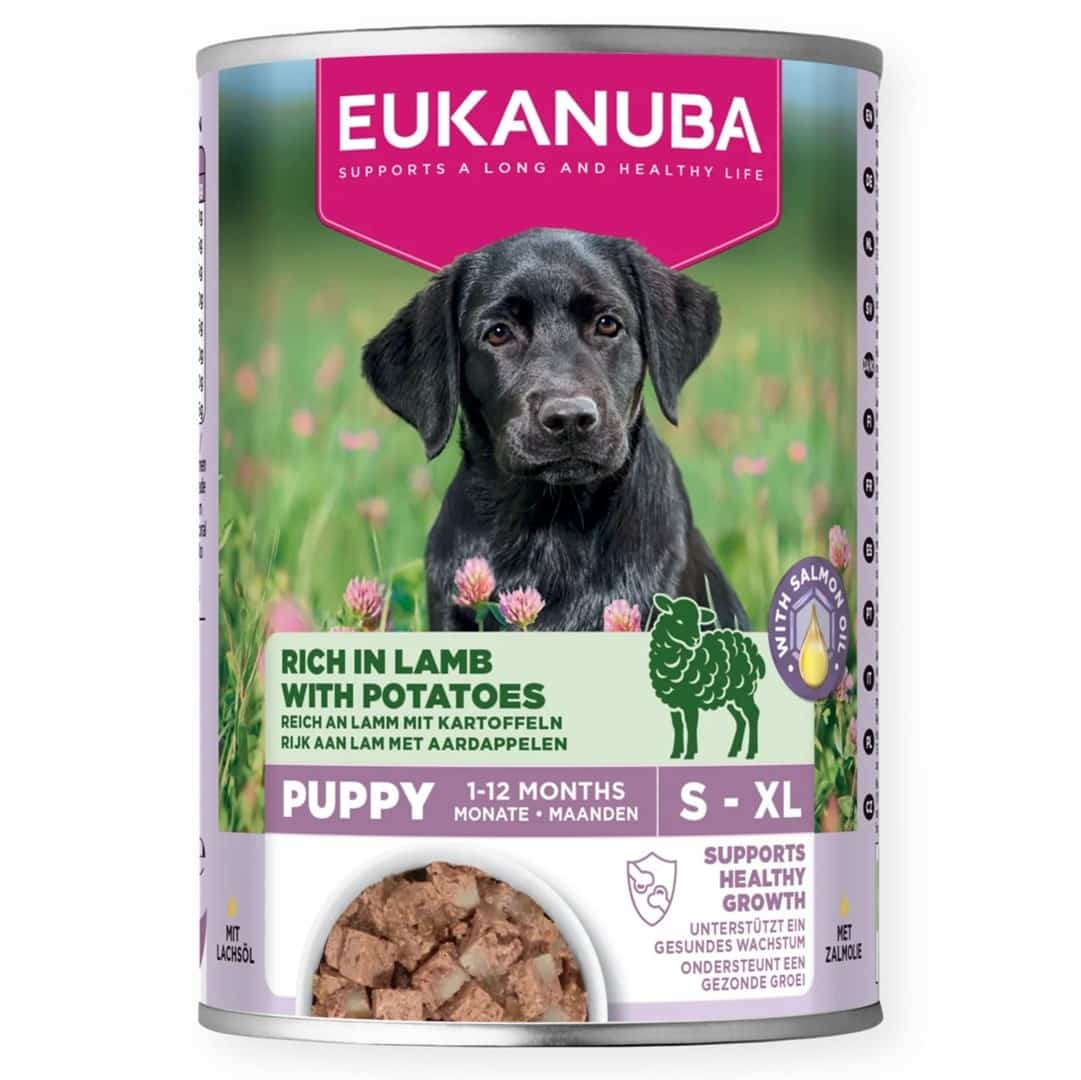 EUK DOG CAN LC PUP AB LMB&POT 400G - Mokra Karma