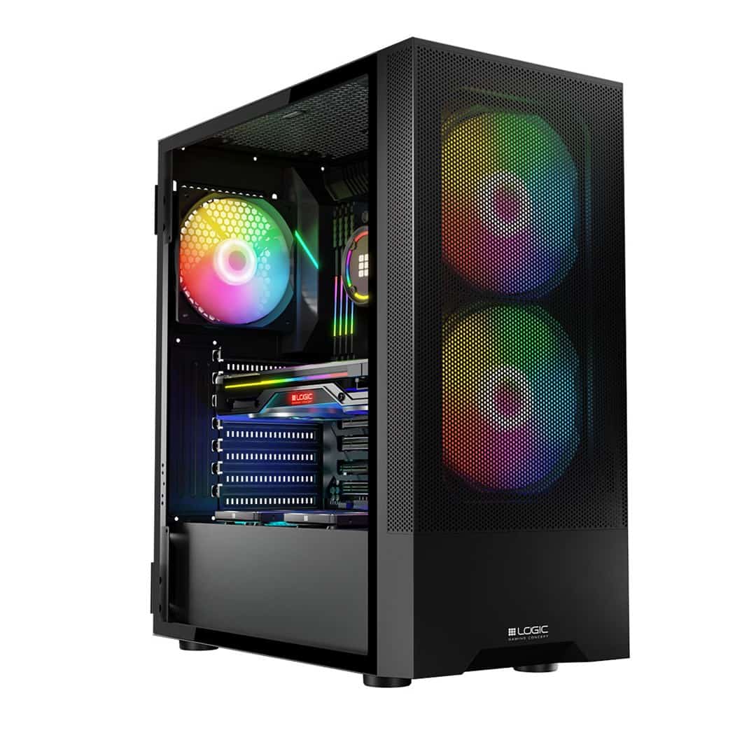LOGIC OBUDOWA ARYA ARGB MIDI USB 3.0 CZARNA