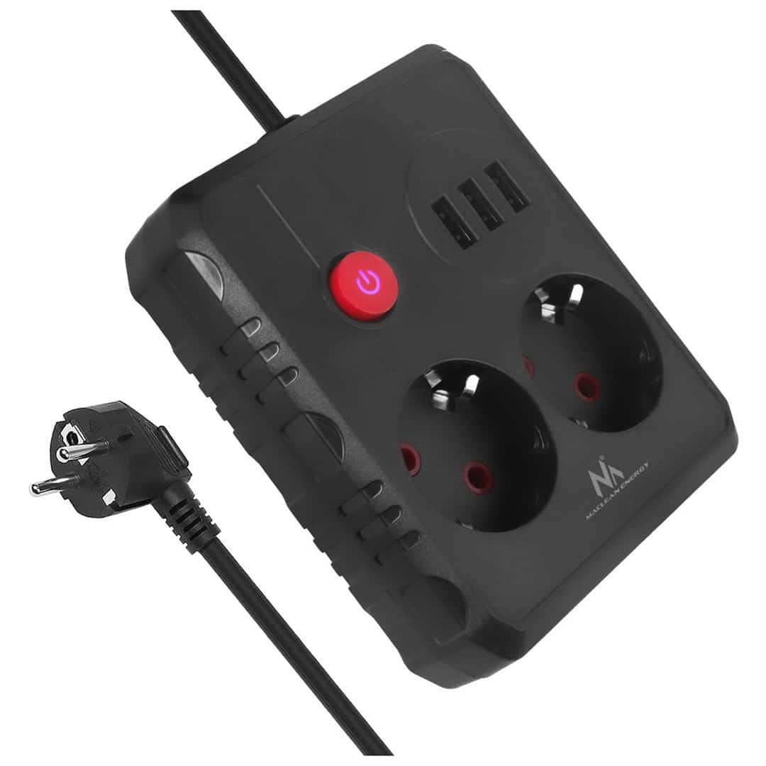 MACLEAN MCE388 B - Listwa zasilająca 3 m, 2500W