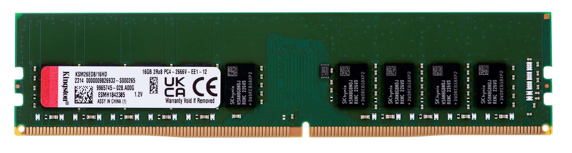 Kingston UDIMM ECC 16GB DDR4 2666MHz