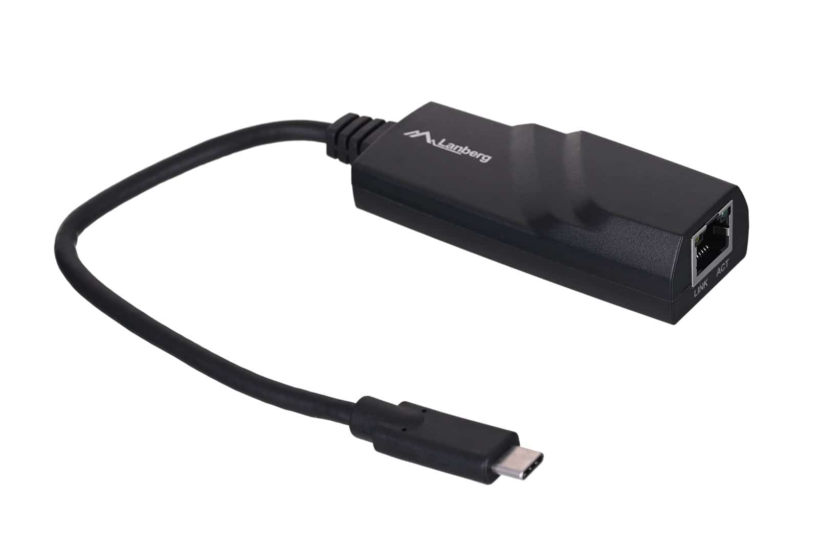 Karta sieciowa Lanberg NC-1000-02 USB-C 1Gbps