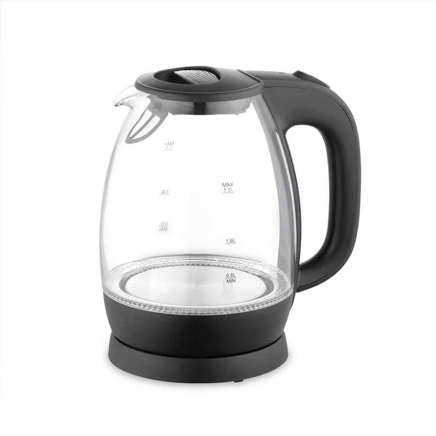 Czajnik elektryczny szklany 2200W MR-063-BLACK Maestro, 1,7 l