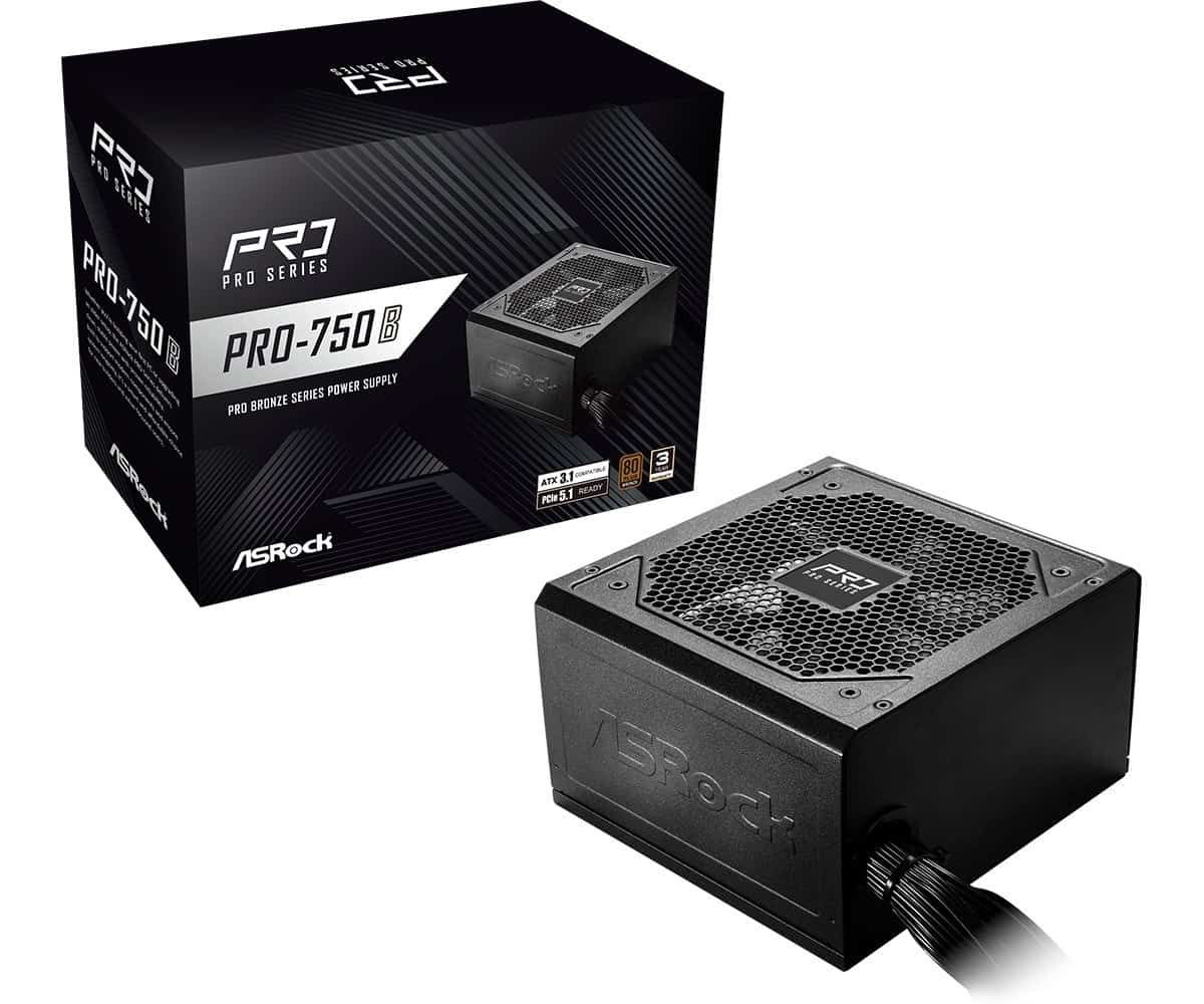 Zasilacz ASRock PRO-750B 750W 80 PLUS Bronze