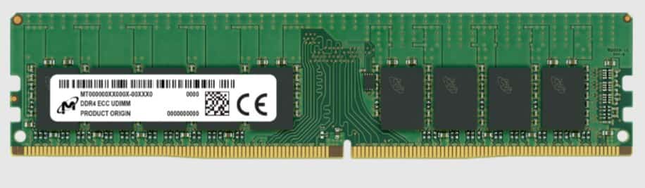 Micron UDIMM ECC 16GB DDR4 3200MHz