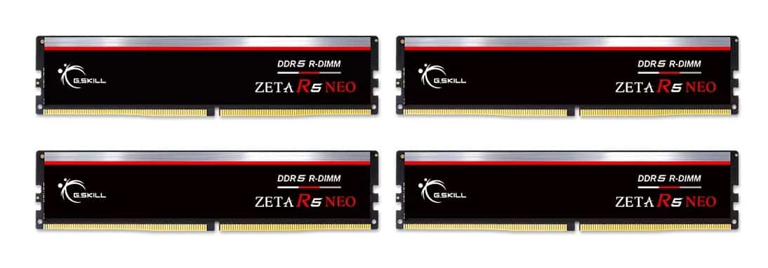 G.SKILL ZETA R5 NEO AMD DDR5 ECC-R 4x32GB 6400MHz