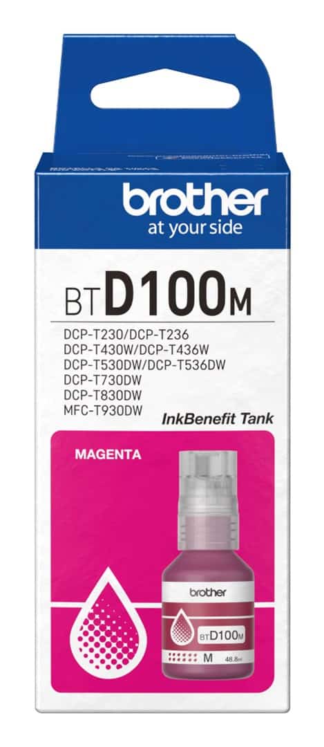 Tusz Czerwony Brother BT-D100M 48,8 ml