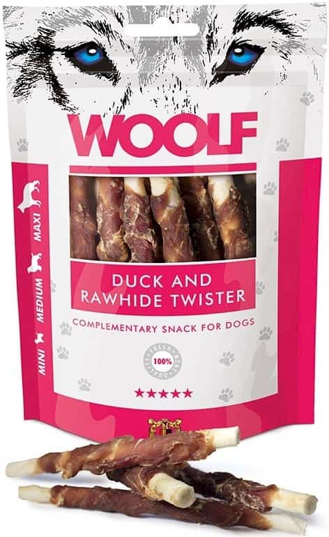 WOOLF Przysmak Duck Rawhide Twister 100g
