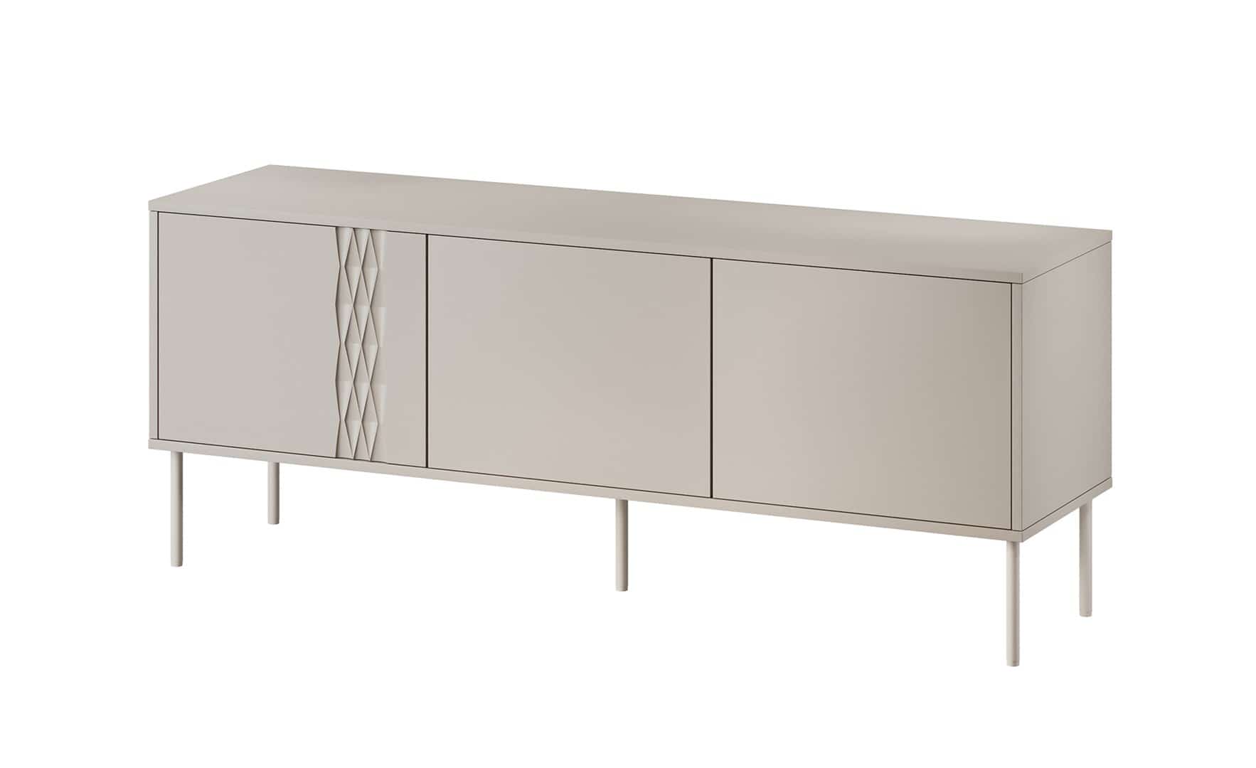Szafka RTV 3D TRESSE 150x40x55 kaszmir mat