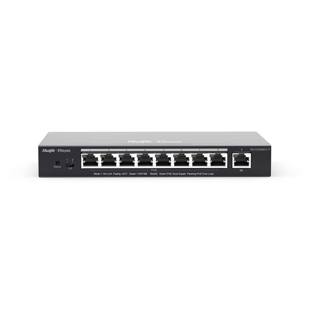 Switch Easy Smart Ruijie Reyee RG-ES209GC-P Czarny