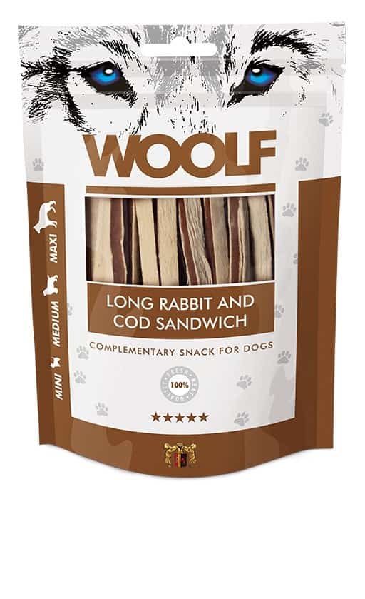 WOOLF Przysmak Long Cod Sandwich 100g