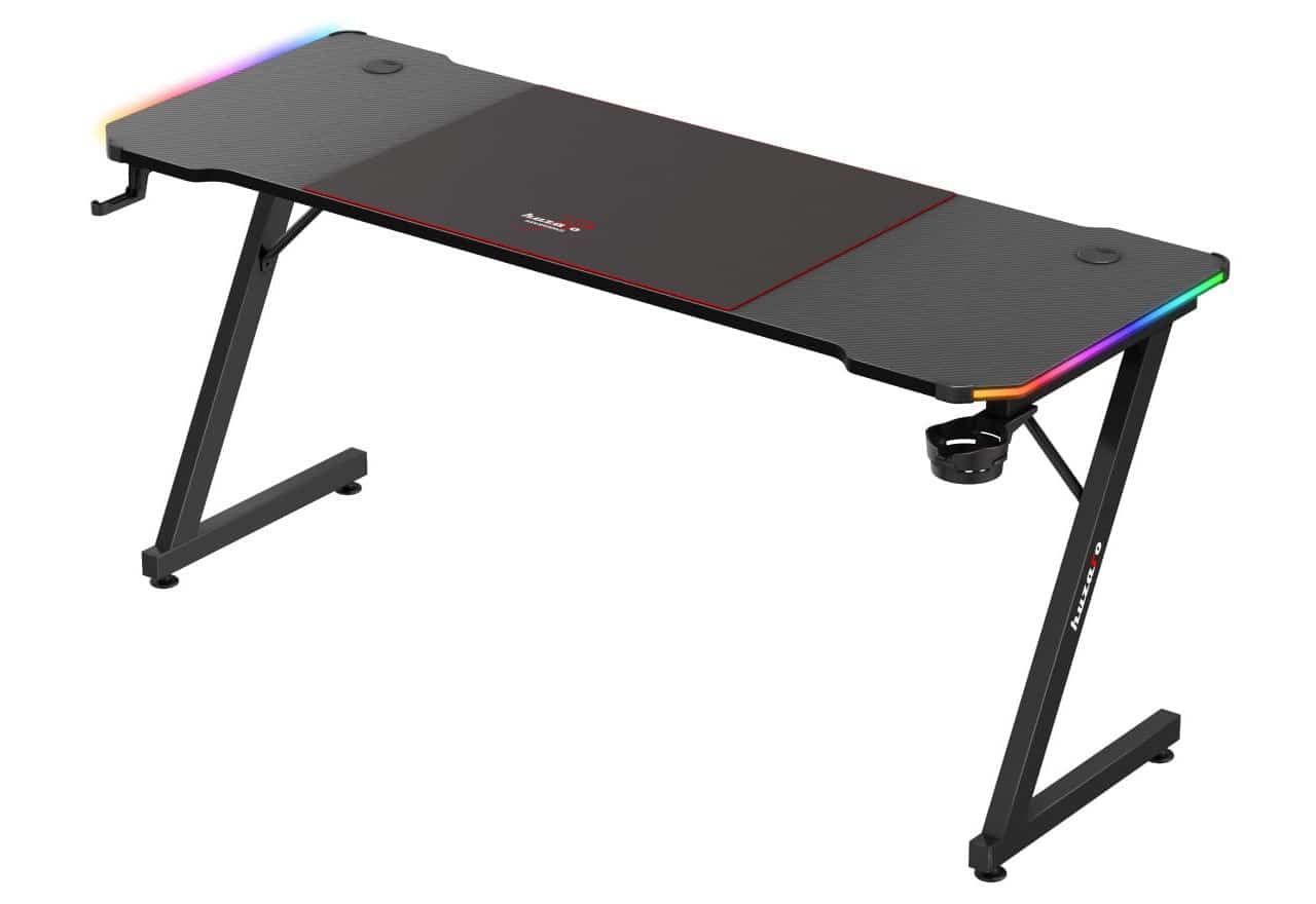 Biurko gamingowe Huzaro Hero 4.8 RGB czarne