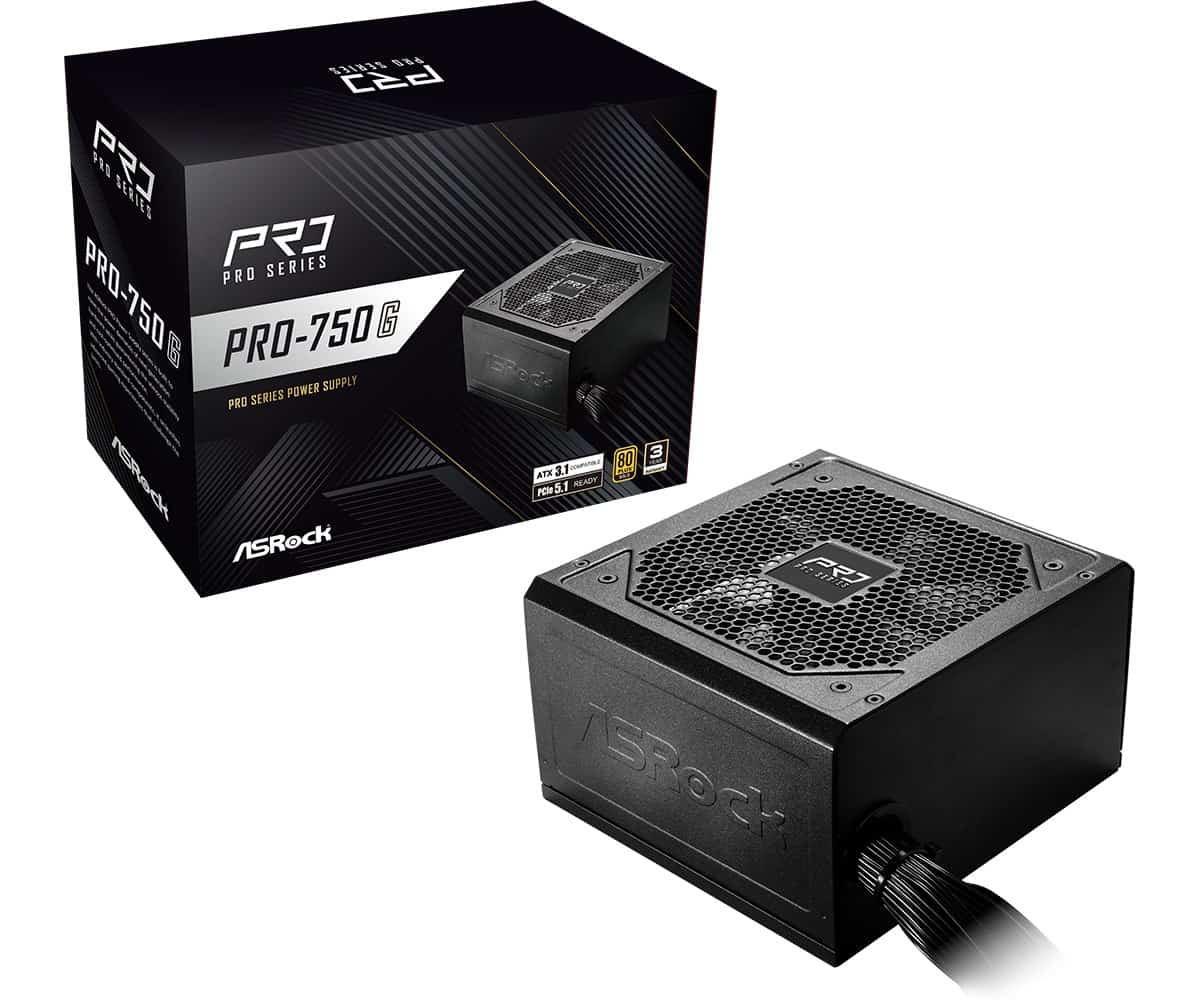 Zasilacz ASRock PRO-750G 750W 80 PLUS Gold