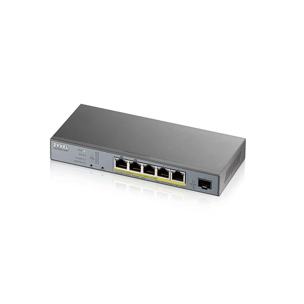 Switch Zyxel GS1350-6HP 6p PoE 60W Managed Gigabit