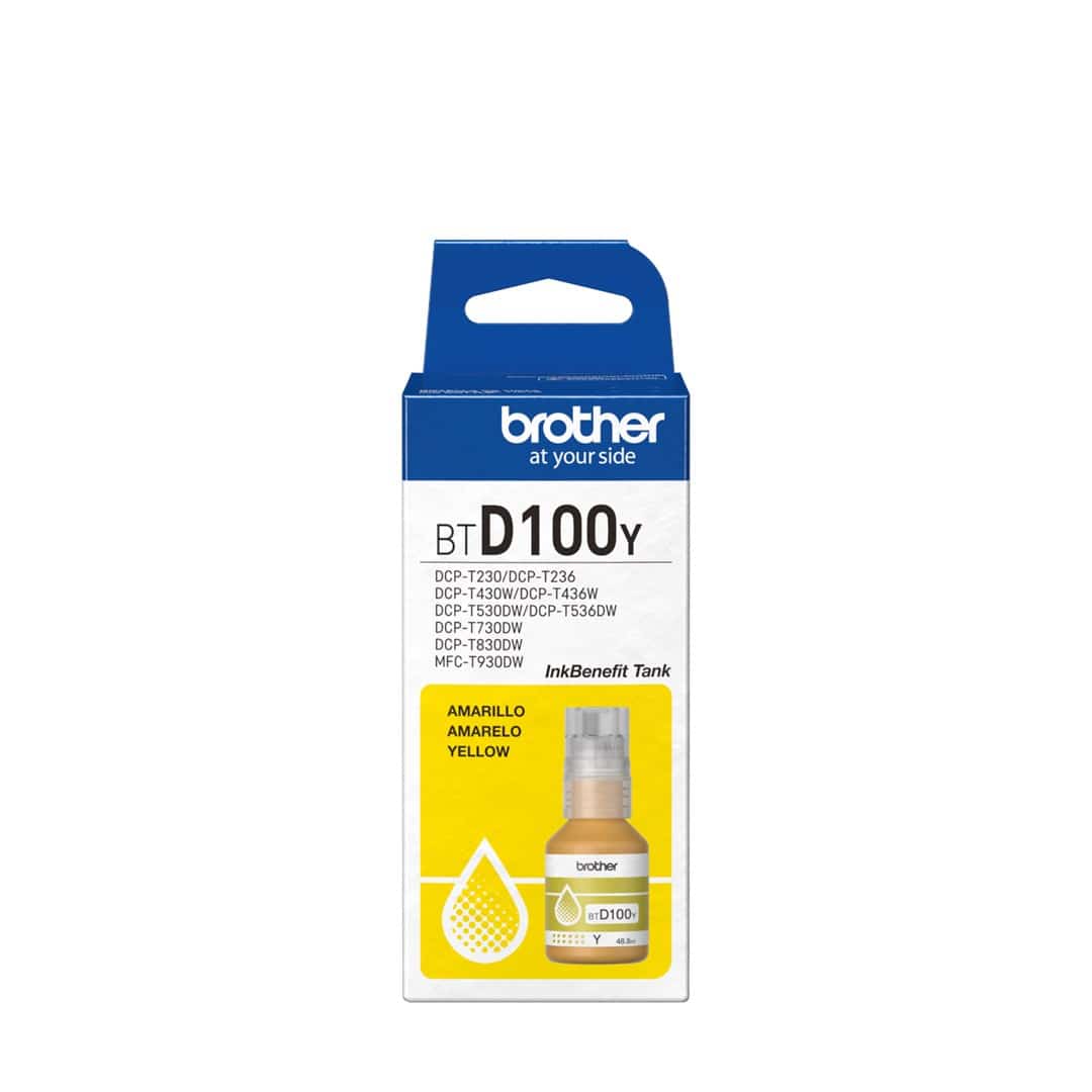 Tusz Żółty Brother BT-D100Y Dla Drukarek