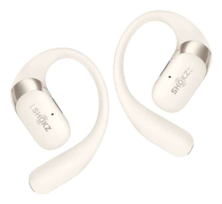 Słuchawki douszne Shokz OpenFit 2 beżowe