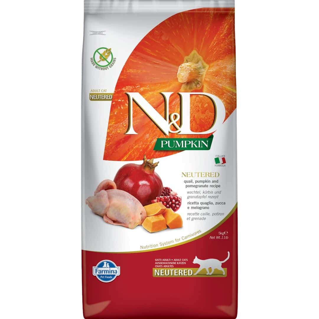 FARMINA N&D CAT PUMPKIN QUAIL & POMEGRANATE 5kg