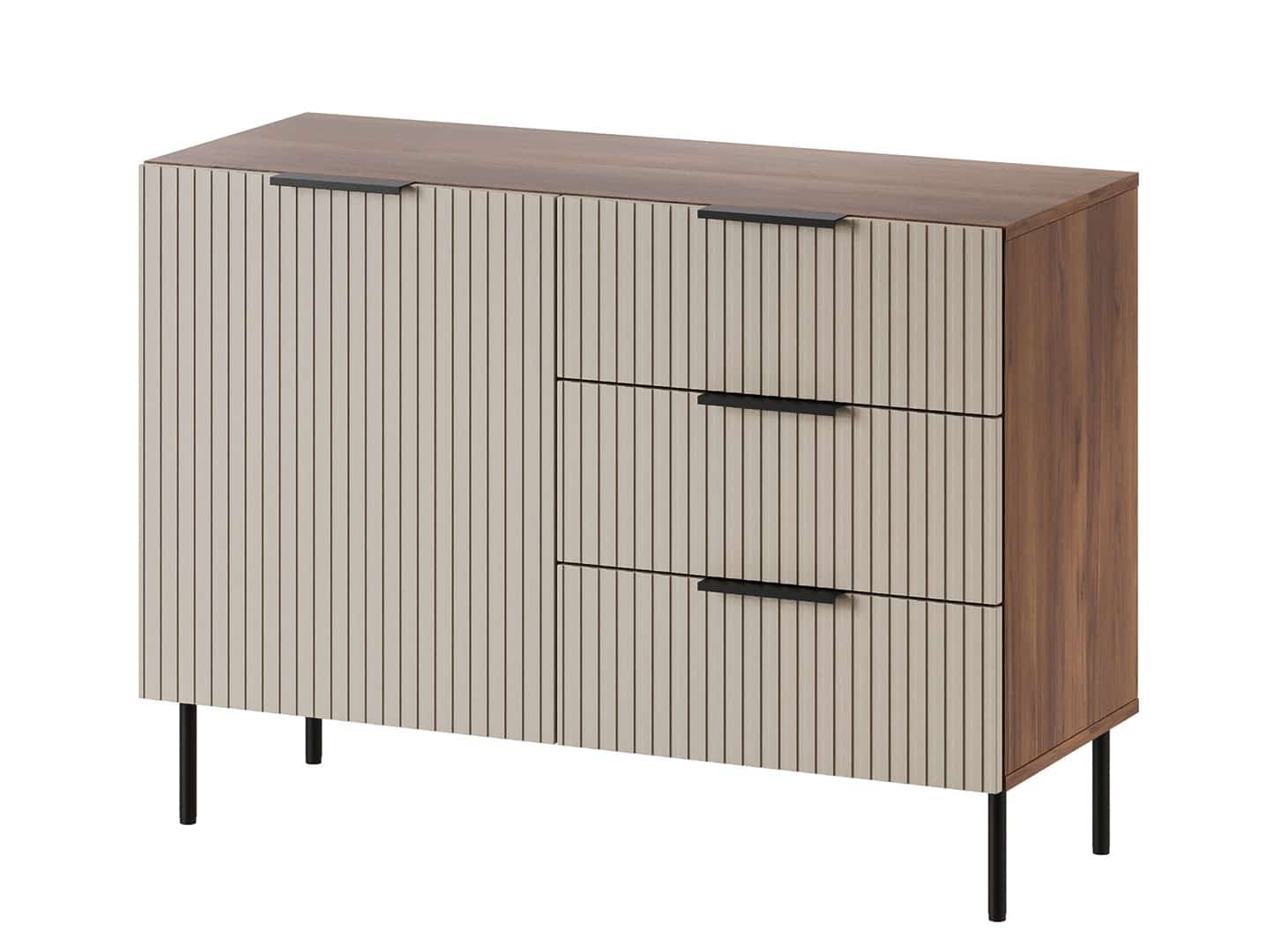 Komoda ALMERA 104x42x75 orzech/kaszmir