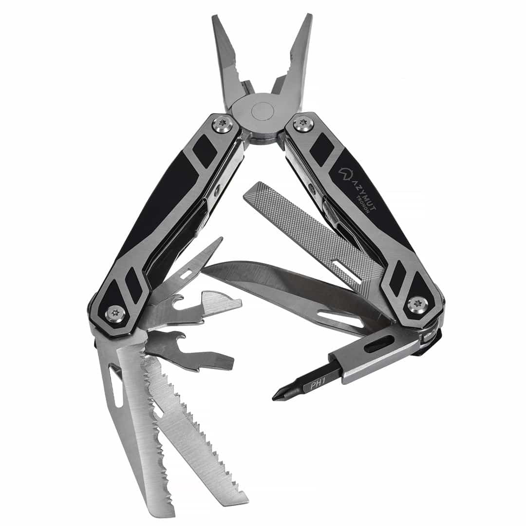Multitool AZYMUT Trohon - 12 narzędzi +8 bitów