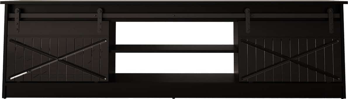 Szafka RTV GRANERO 200x56,7x35 czarny/czarny