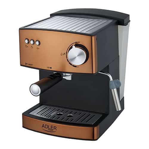 Ekspres ciśnieniowy Adler AD 4404cr (850W, 1,6l, 15bar, kolor miedziany)