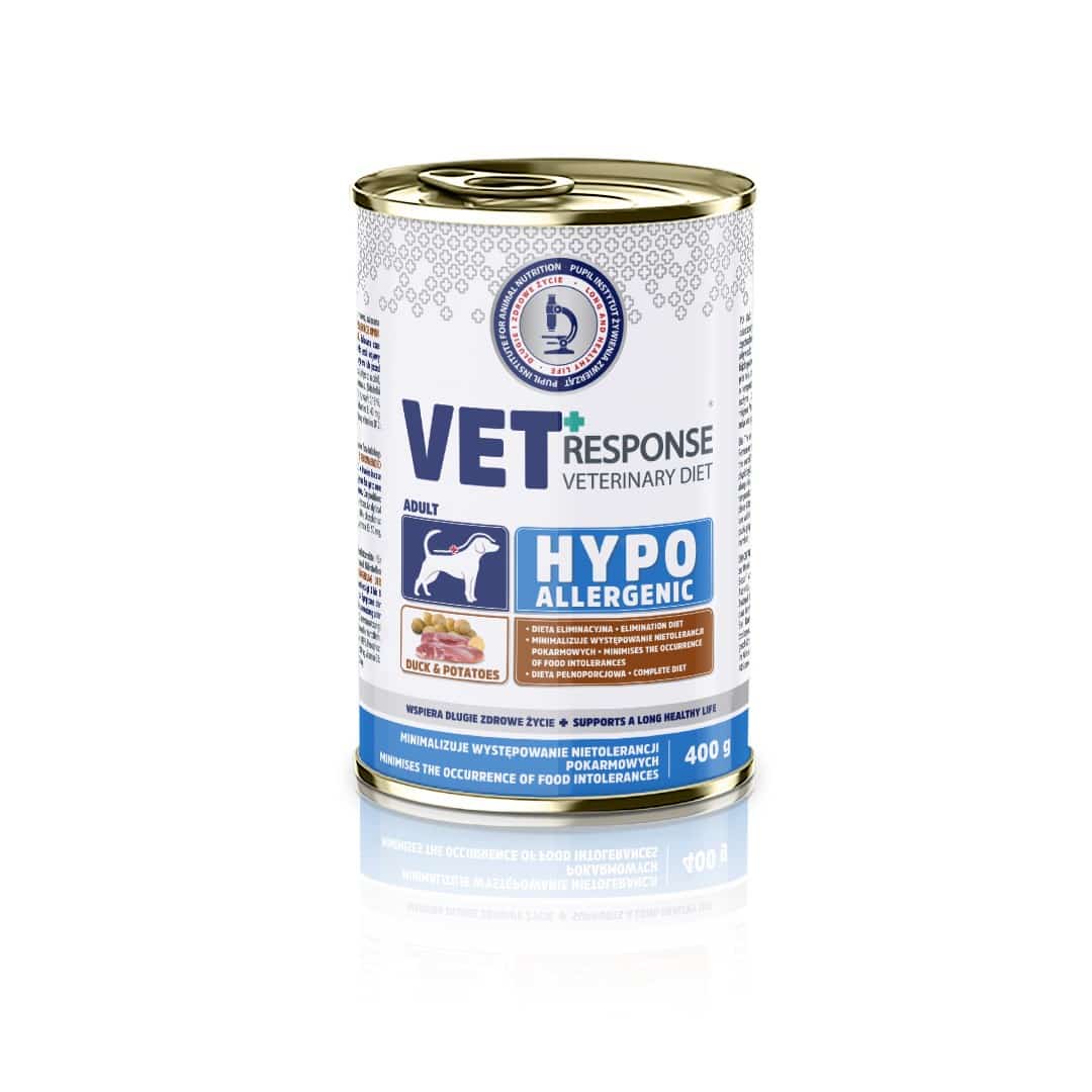 VET RESPONSE Hypoallergenic kaczkakarma dla psa 400g