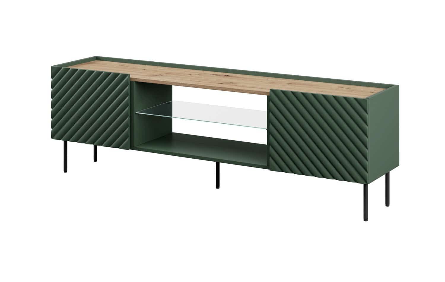 Szafka RTV EF ONDA 180,5x40xH58,39 zieleń