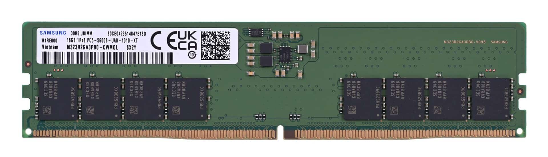 Samsung UDIMM non-ECC 16GB DDR5 5600MHz