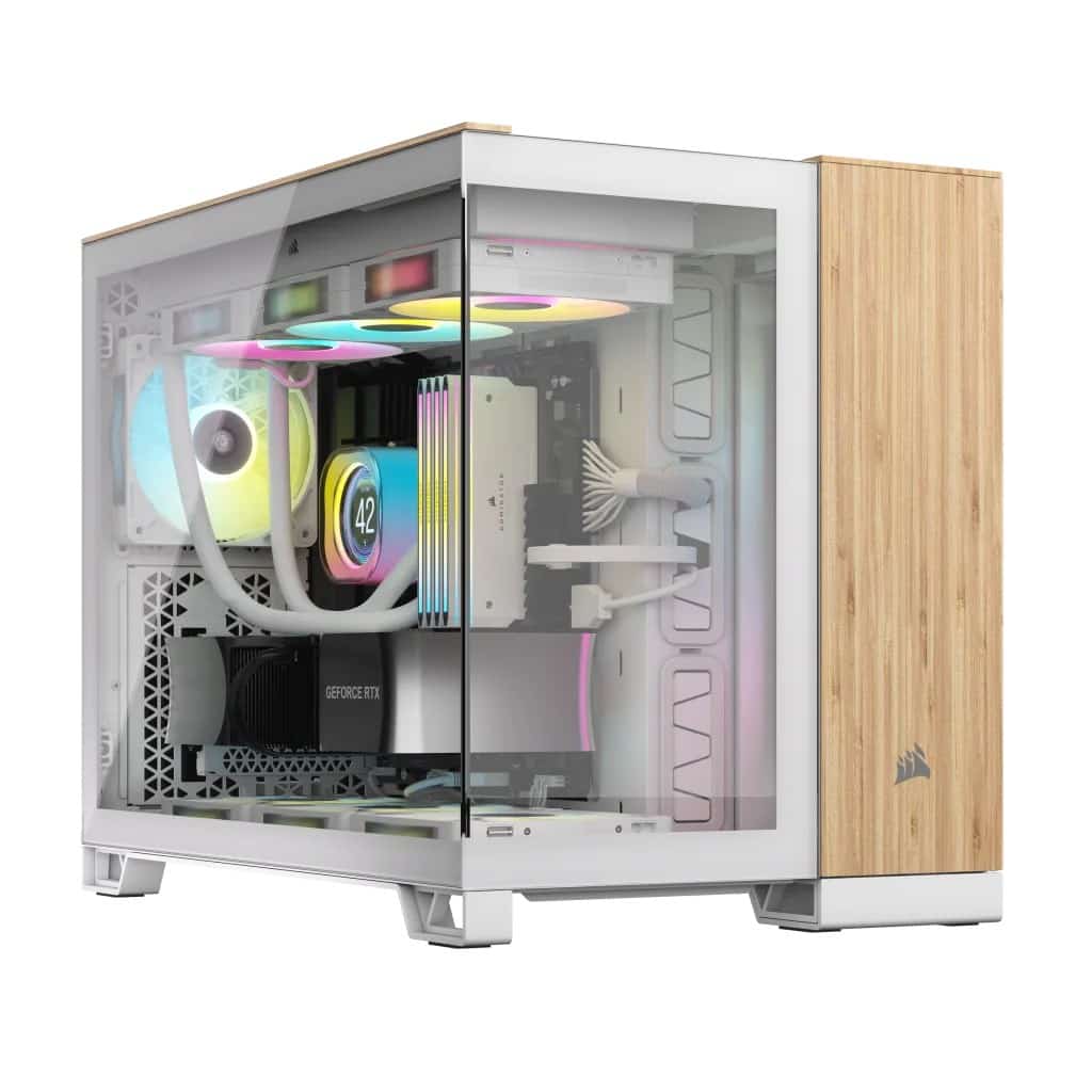 Obudowa Corsair 2500X WHITE/BAMBOO 2-letnia gwarancja