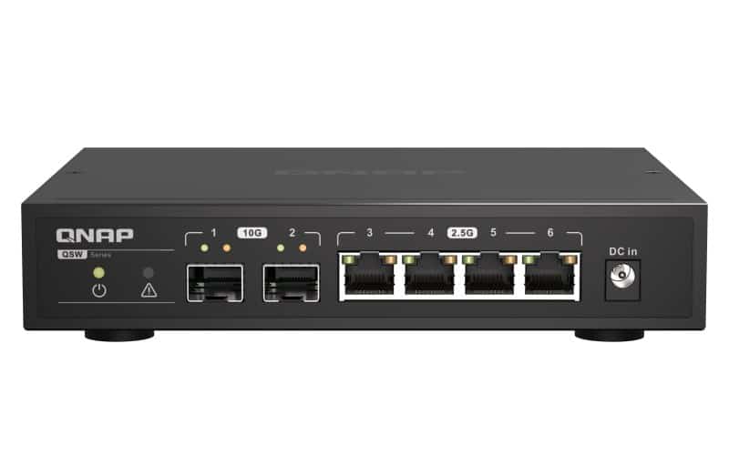 Qnap QSW-2104-2S, 4 x 2.5GbE, 2x 10GbE SFP+