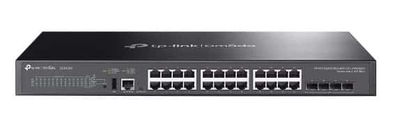 Switch TP-LINK SG5428X - Czarny, LED