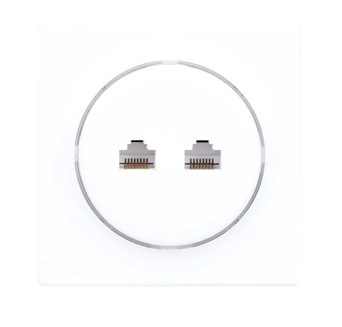 Gniazdo sieciowe FIBARO Walli N Ethernet Outlet, białe (FGWEEU-021)