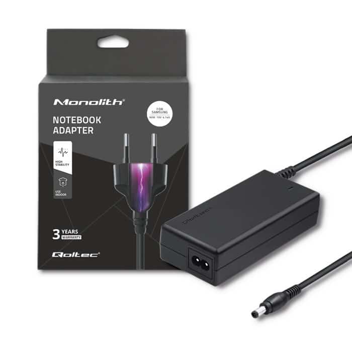 Zasilacz Qoltec 90W do notebooka Samsung