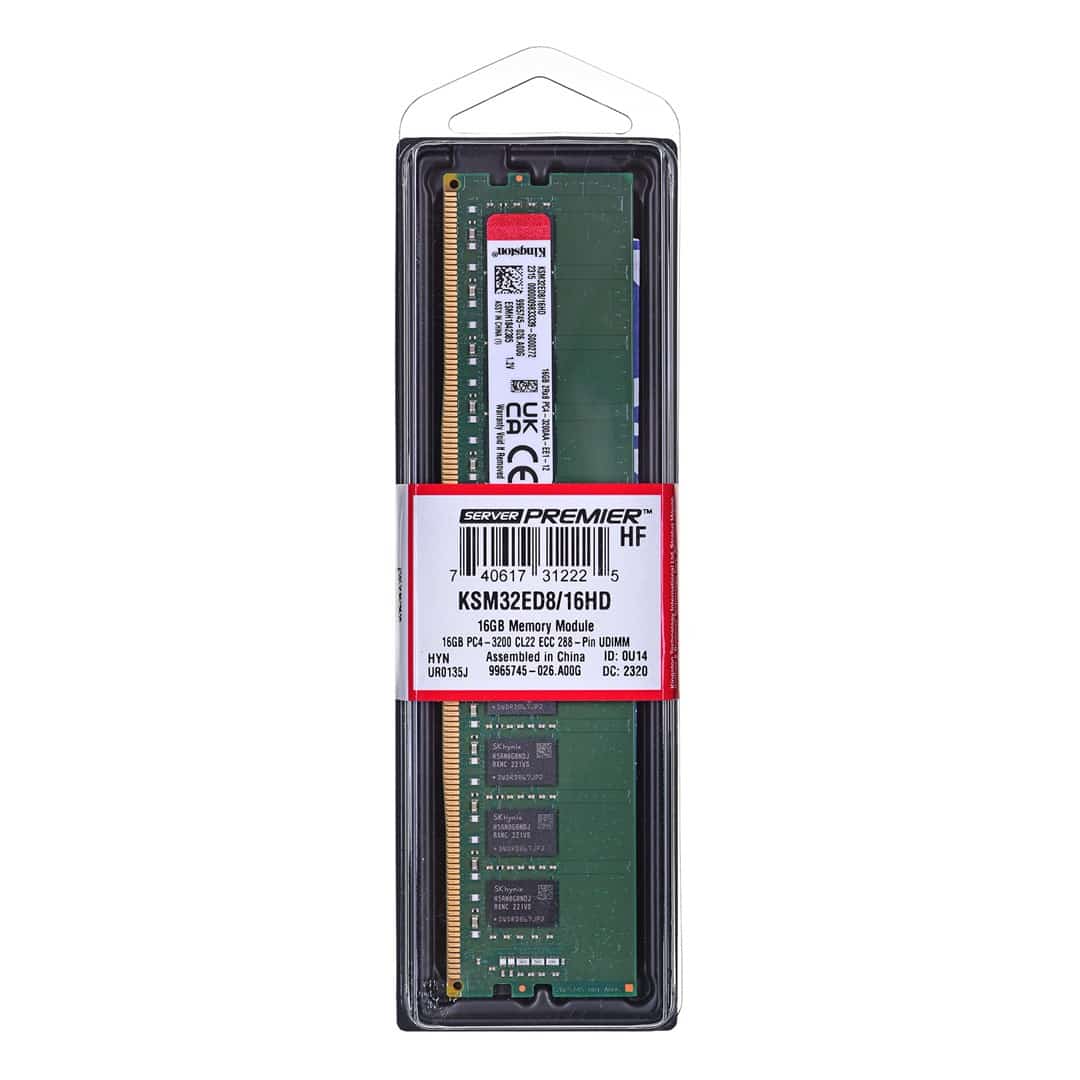 Kingston UDIMM ECC 16GB DDR4 3200MHz
