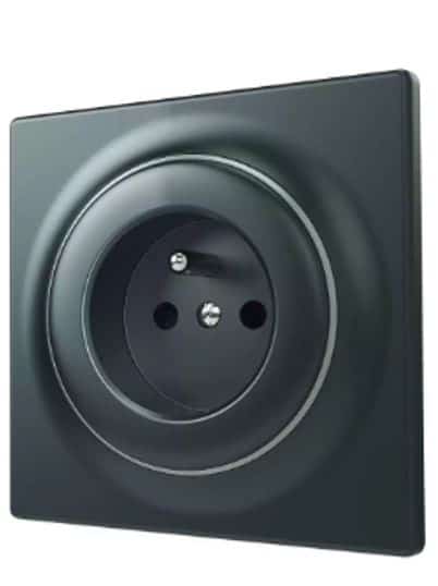Inteligentne gniazdko FIBARO Walli N Outlet Typ E, antracyt (FGWSONE-011-8)