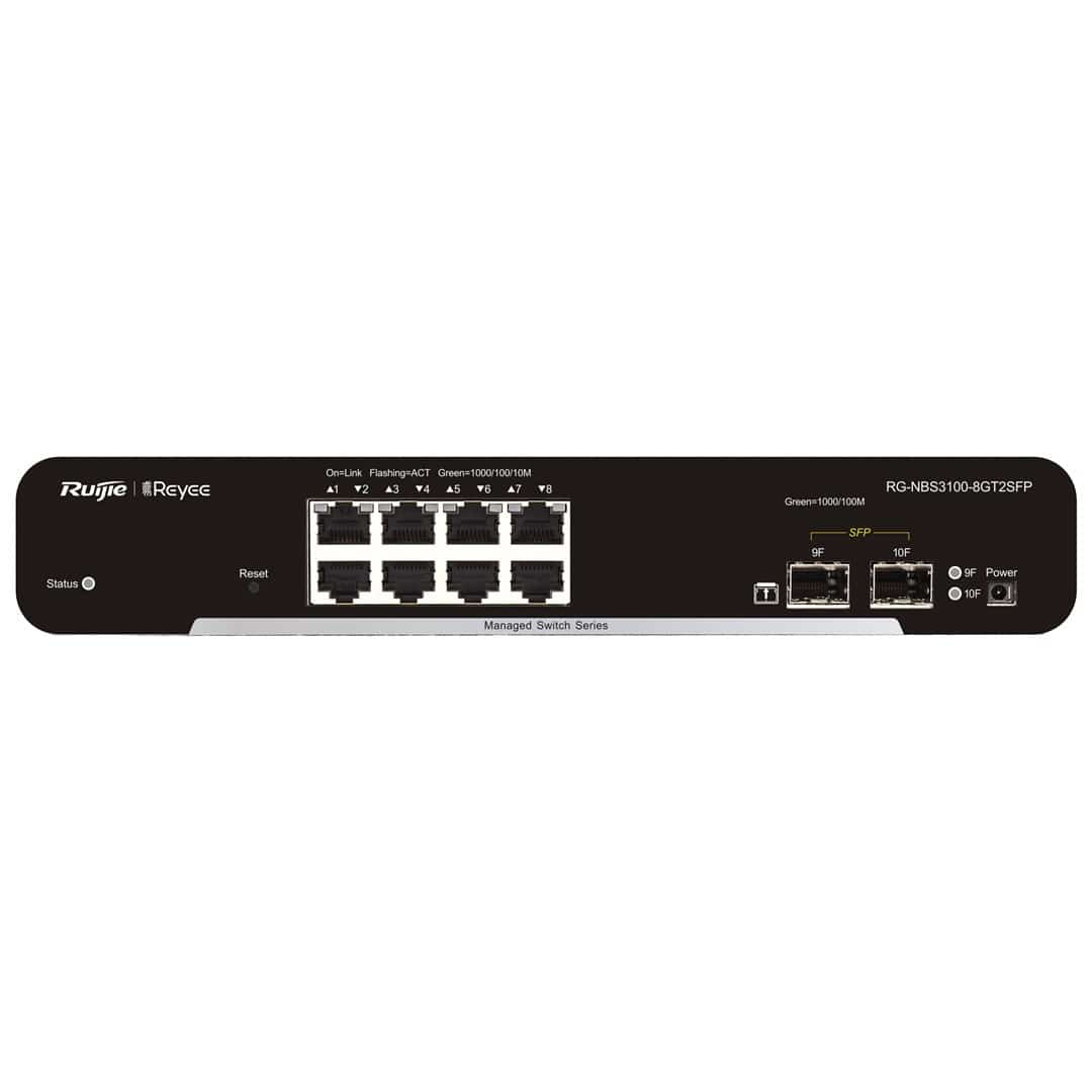 Switch Ruijie Reyee RG-NBS3100-8GT2SFP Czarny