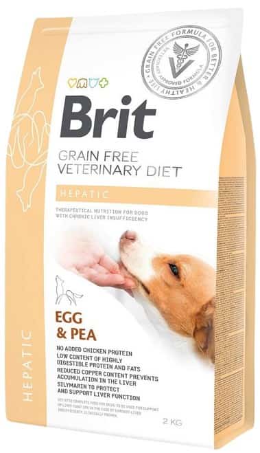 Brit GrainFree Hepatic 2kg dla psów z niewydolnościę wętroby