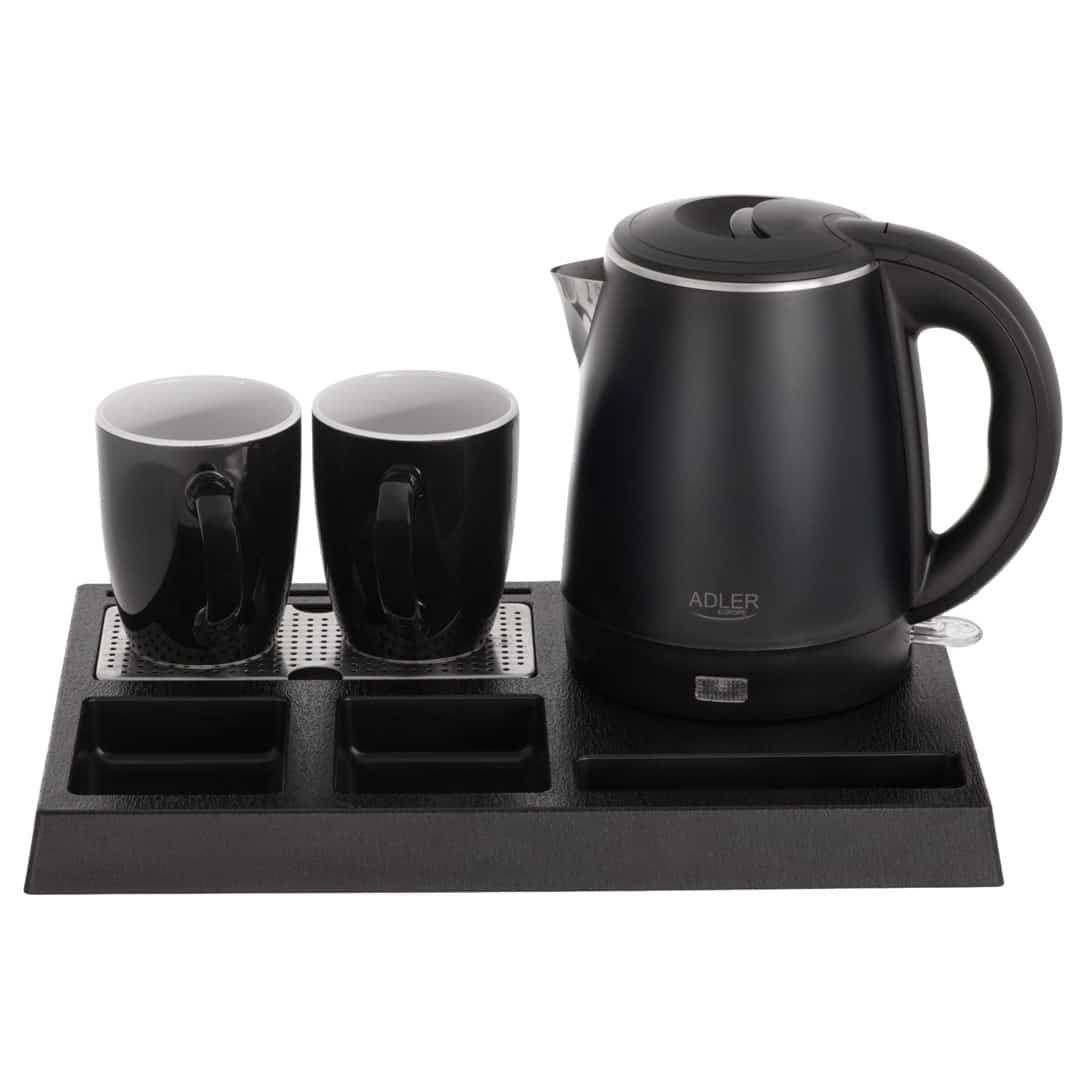Czajnik hotelowy ADLER AD 1387 - 1 l, czarny, 1300 W