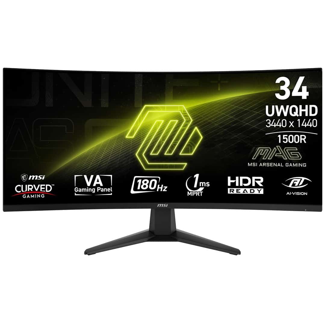 MSI Monitor 34" MAG 346CQ Gaming 180Hz
