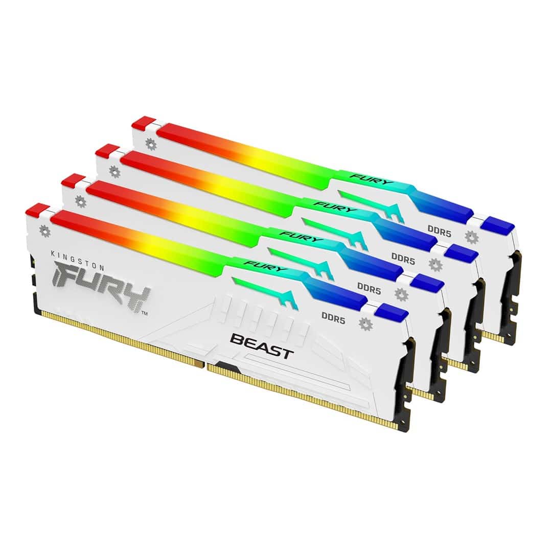 Kingston FURY DDR5 128GB 5200MHz CL40 Beast White RGB